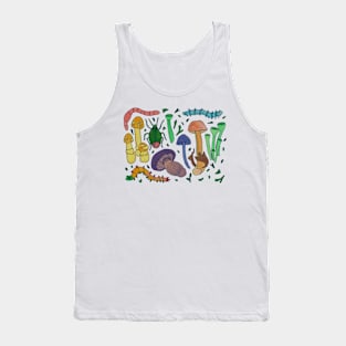 Grubs, Bugs, and Mushrooms Tank Top